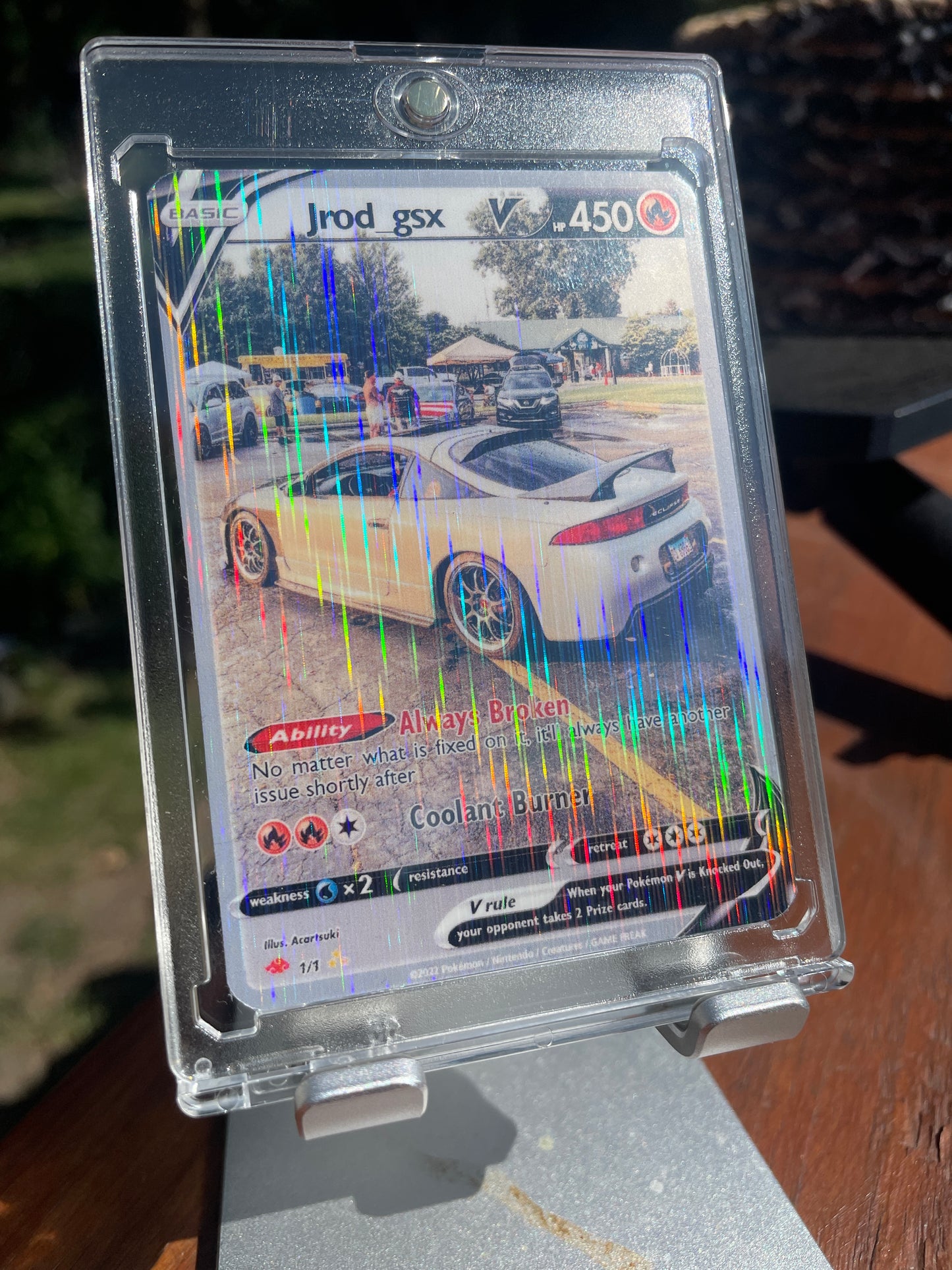 Custom Mini Pokémon Card Keychain