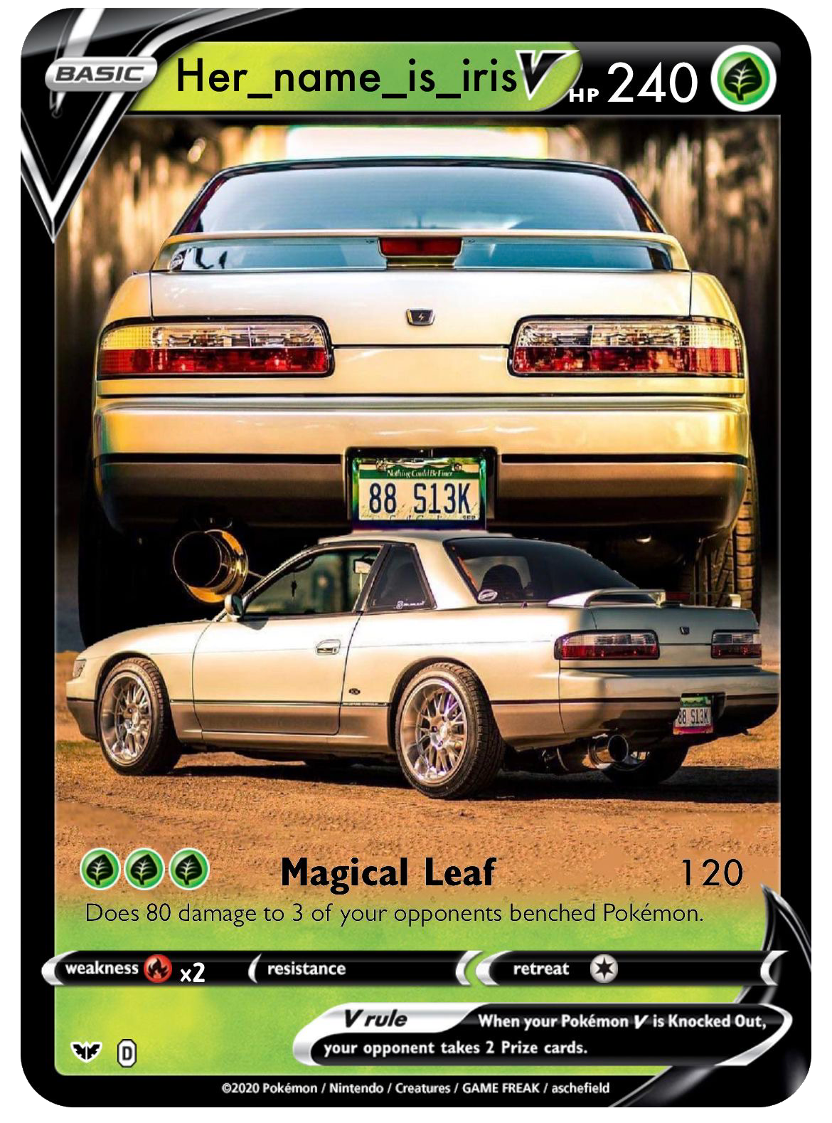 Custom Pokémon Card (V style)
