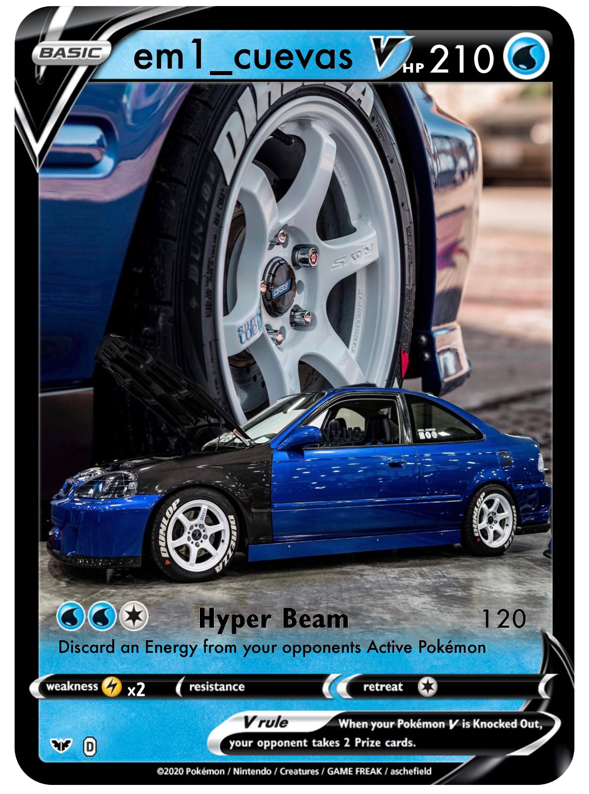 Custom Pokémon Card (V style)