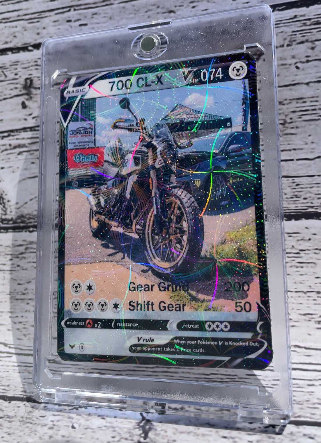 Custom Trainer/Driver Pokémon card