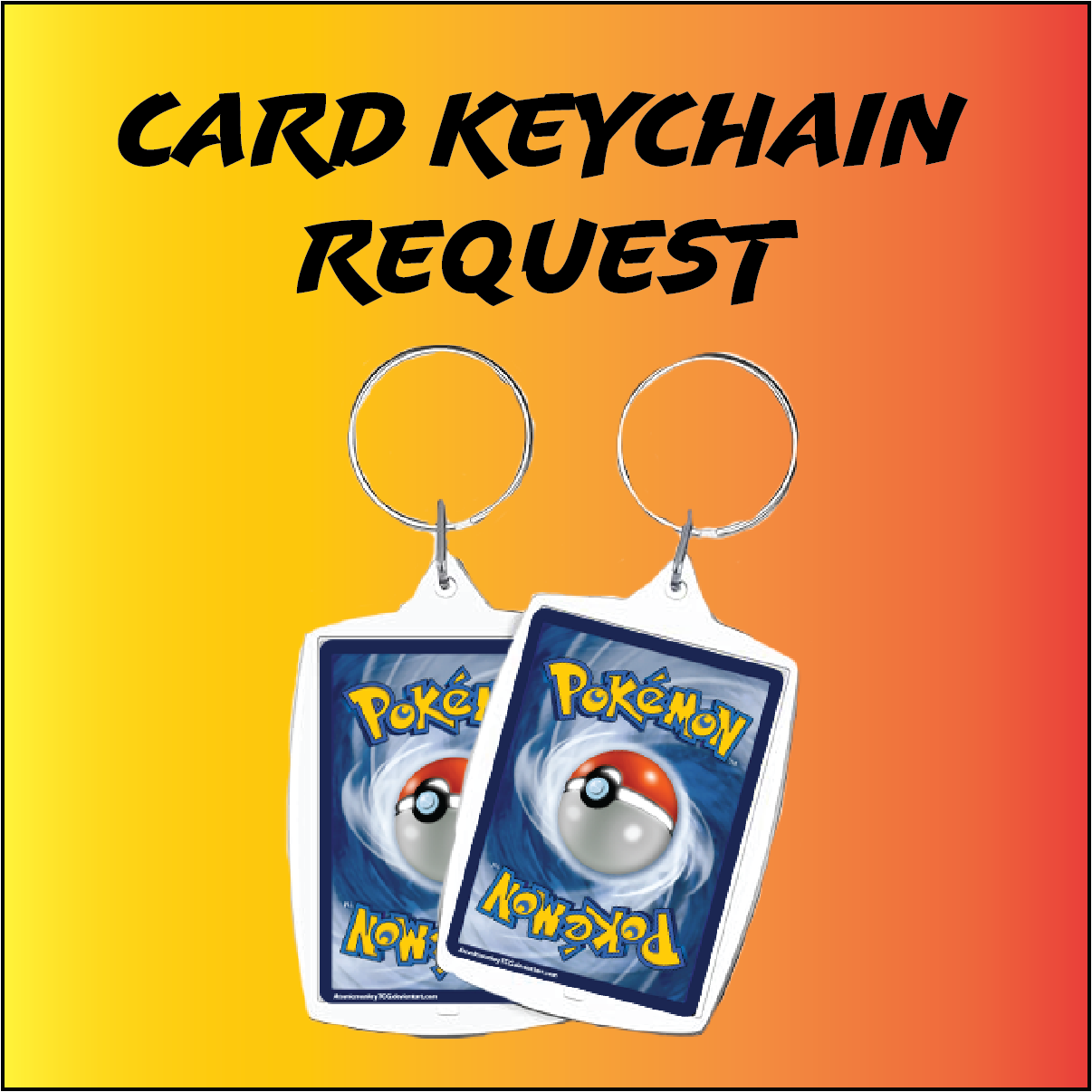 Pokemon card keychain (Specific card)